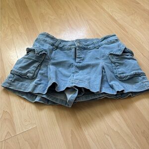 wild fable Light Blue Denim Cargo Skort